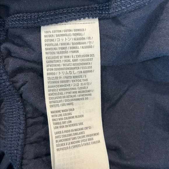 Abercrombie & Fitch Lace Front Cami Tank Navy Blue Size L - Picture 8 of 9